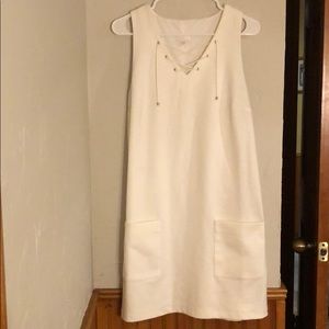 White Lace Front Dress